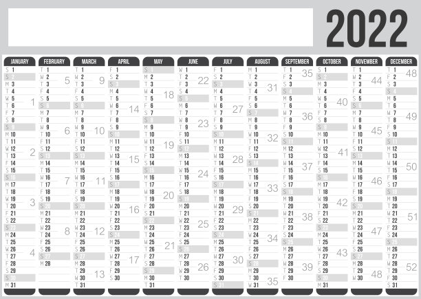 2022年日历图片下载