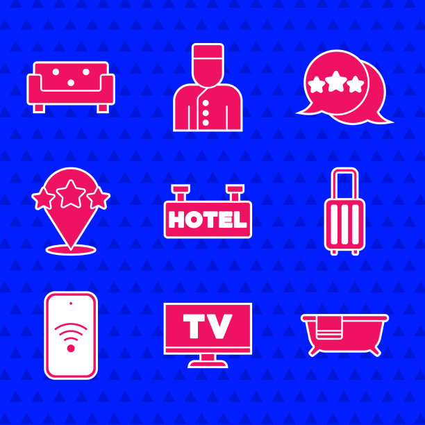 设置招牌与文字酒店智能电视浴缸图片下载