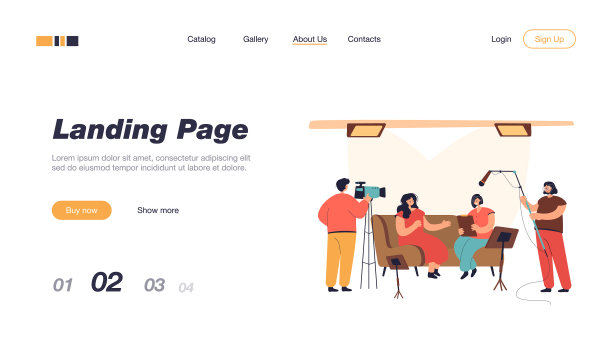 人们在演播室录制采访图片下载