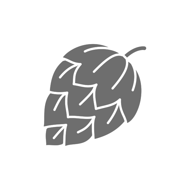 Hop锥形灰色图标孤立在白色的背景图片下载