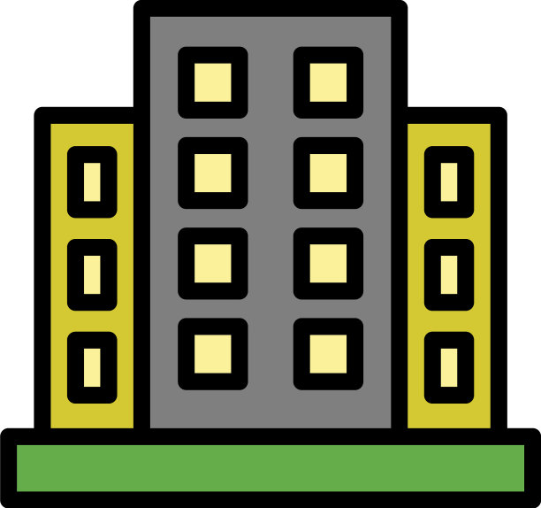 房屋抵押贷款图标彩色轮廓图片下载