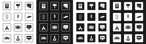 Set pan长笛Indian feather捕梦网with图片下载