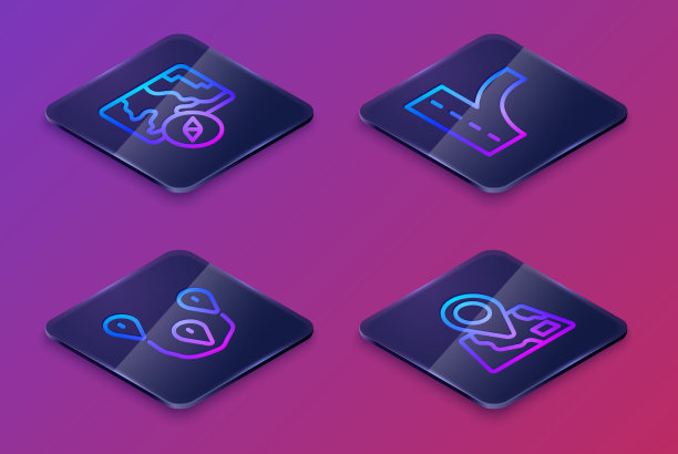 设置等距线城市地图导航路线图片下载