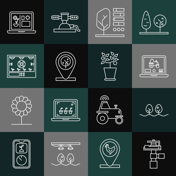 设置生产线自动喷灌装置图片下载