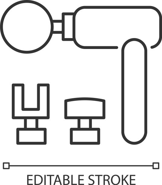 线性打击按摩工具图标图片下载