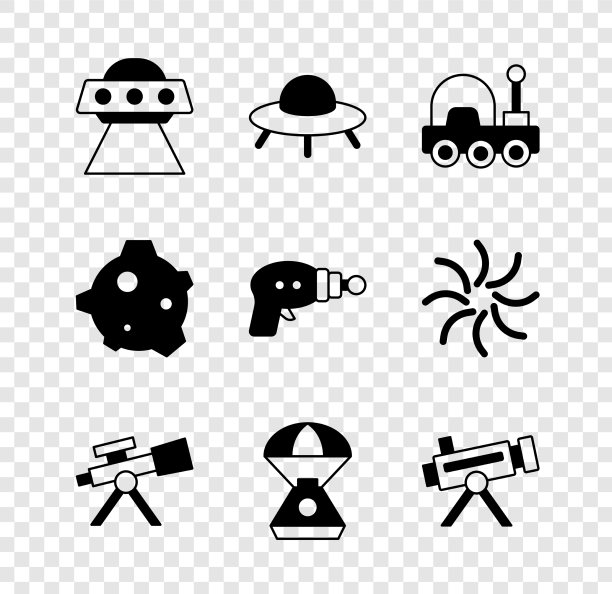 UFO飞行宇宙飞船火星探测器望远镜图片下载