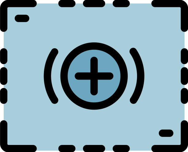 相机记录框图标颜色轮廓图片下载