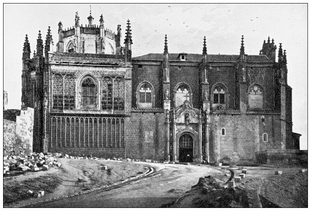 西班牙古玩旅行照片:圣约翰国王教堂，托莱多图片下载