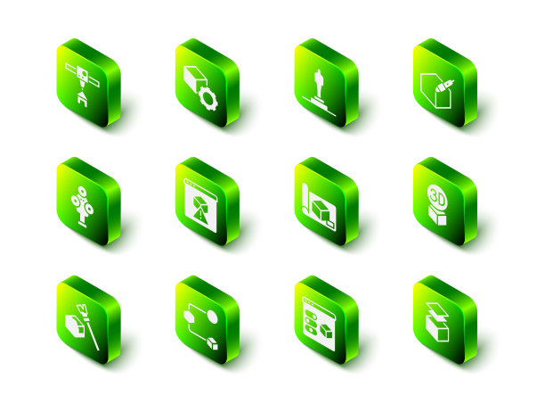 设置等距立方体3d打印机模型3d钢笔工具图片下载