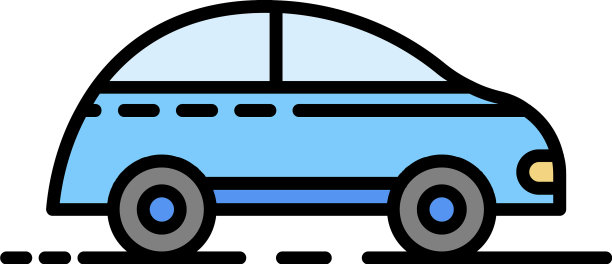 脏车图标颜色轮廓图片下载