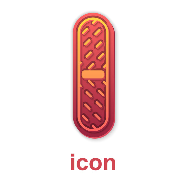 金色指甲文件图标隔离在白色背景图片下载