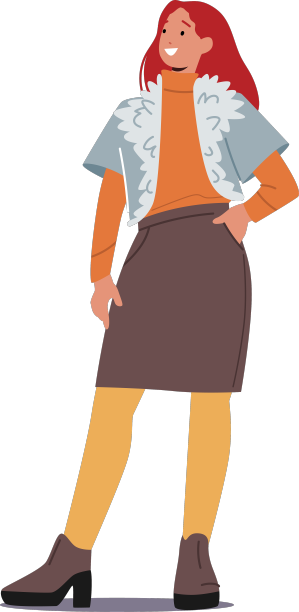 时尚的女人穿着时尚的衣服和暖和的夹克图片下载