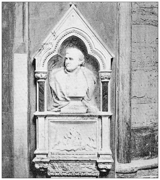 伦敦的古董旅行照片:约翰·富兰克林爵士的纪念碑图片下载