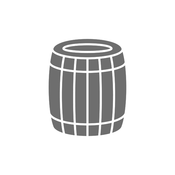 啤酒或葡萄酒桶灰色图标图片下载