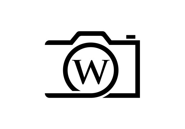 摄影标志设计上的字母w图片下载