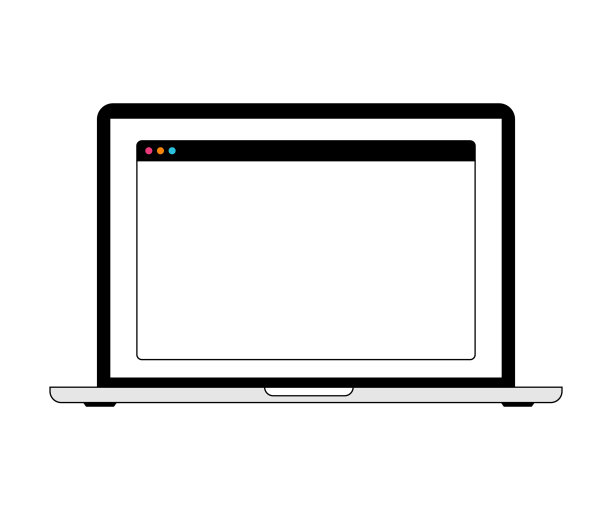 带网络浏览器的笔记本电脑图片下载