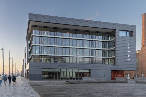 不莱梅黑文新区的现代住宅建筑图片下载