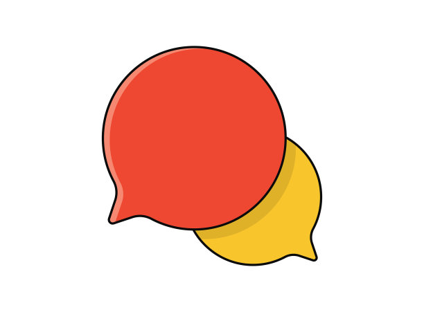 在线消息复古风格图标设计图片下载