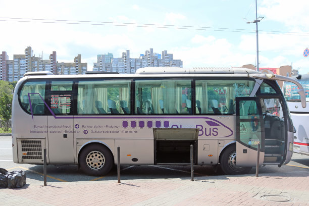 穿梭巴士从基辅火车站到Boryspil机场，基辅，乌克兰图片下载