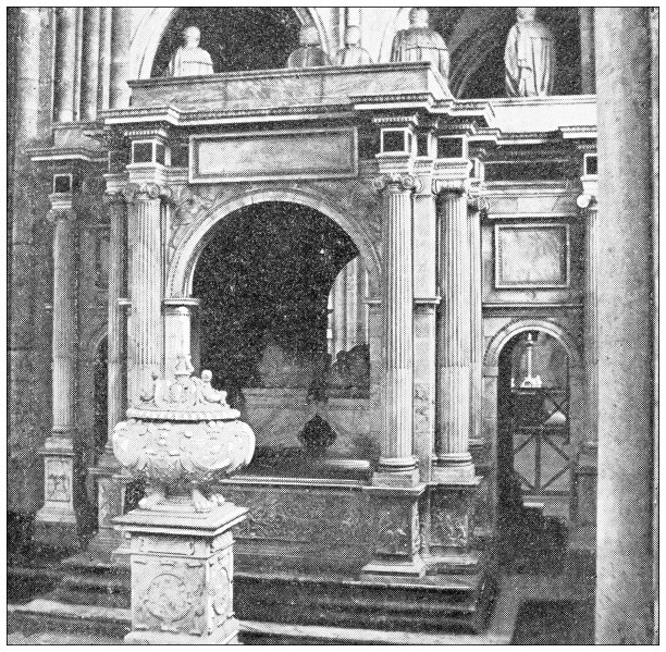 巴黎和法国的古董旅行照片:圣丹尼斯，乌恩弗朗西斯一世的心脏图片下载