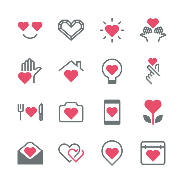 爱与情人节图标图片下载