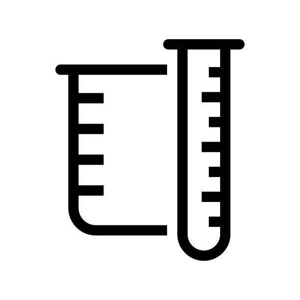化学烧杯和试管图标图片下载