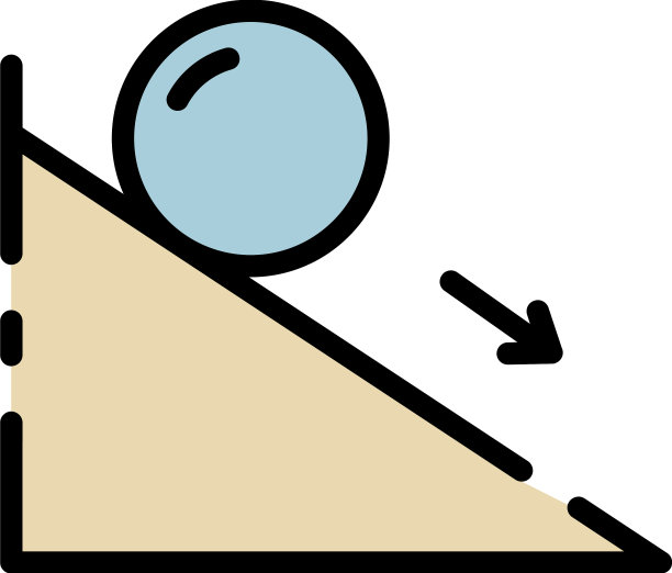 摩擦力图标颜色轮廓图片下载