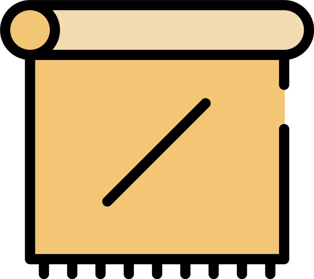 纸巾图标颜色轮廓图片下载