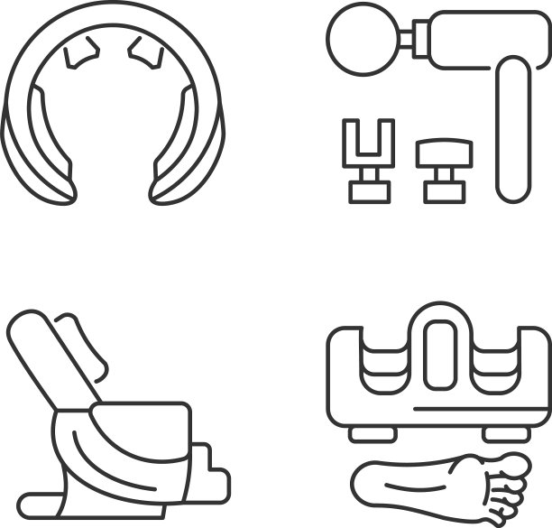 振动按摩器线性图标设置图片下载