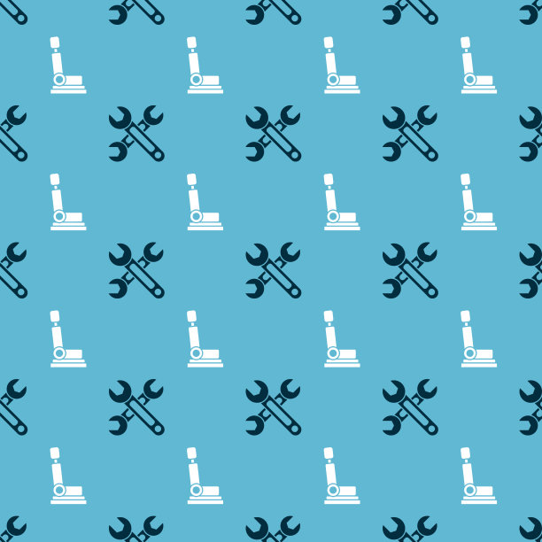 将扳手和汽车座椅固定在无缝模式上图片下载