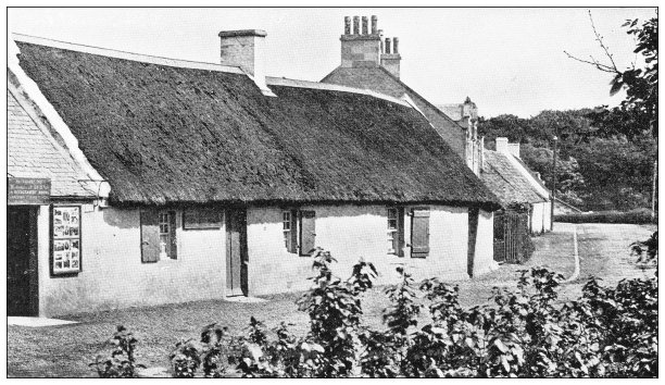 苏格兰的古董旅行照片:伯恩斯小屋图片下载