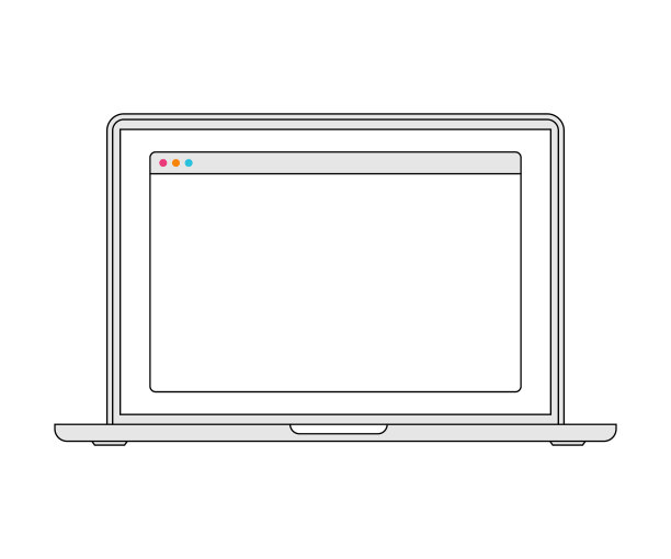 带网络浏览器的笔记本电脑图片下载