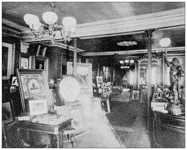 加拿大蒙特利尔的老式黑白照片:布利里街，诺特曼和儿子的工作室图片下载