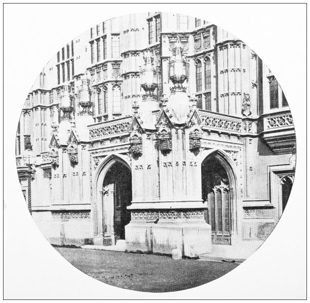 伦敦古色古香的旅行照片:上议院入口图片下载