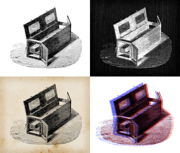 科学发现的古玩插图:养鱼图片下载