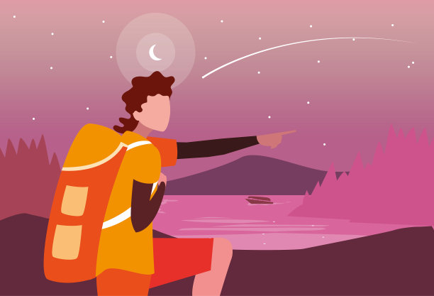 背包徒步旅行的男人图片下载