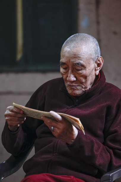 新德里的一位西藏僧侣图片下载