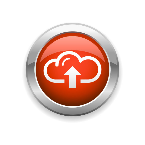 云计算和上传光面图标图片下载