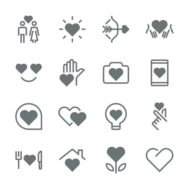 爱与情人节图标图片下载