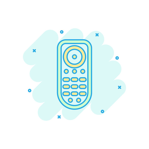 遥控图标在漫画风格红外图片下载