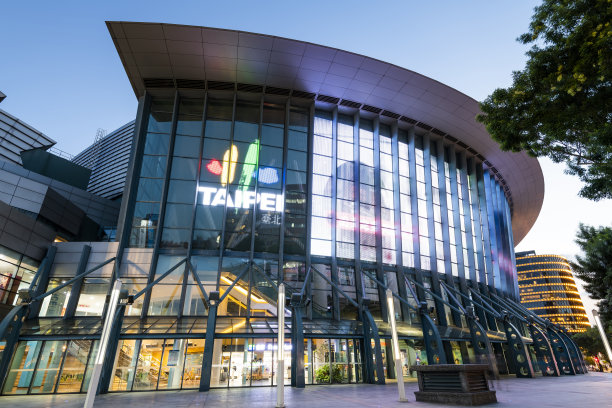 台湾台北大剧场夜景。图片下载