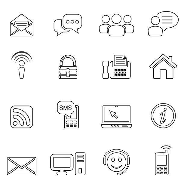 网络和通讯图标图片下载