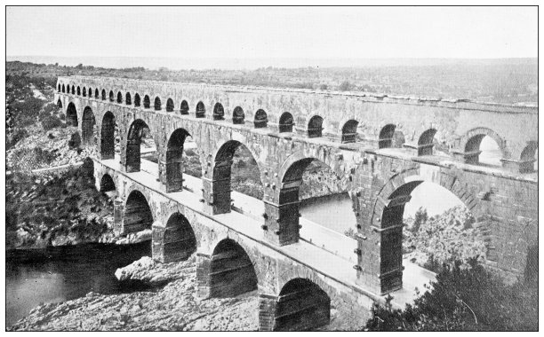 法国古玩旅行照片:加德桥图片下载