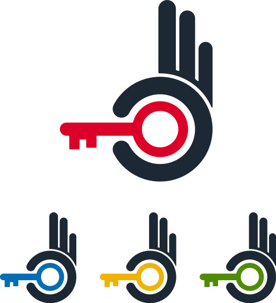 带有按键的抽象图标图片下载