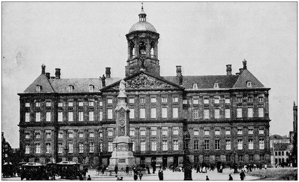 古董照片:阿姆斯特丹皇家宫殿图片下载