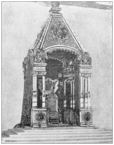 莫斯科的古董旅行照片:沙皇的宝座图片下载