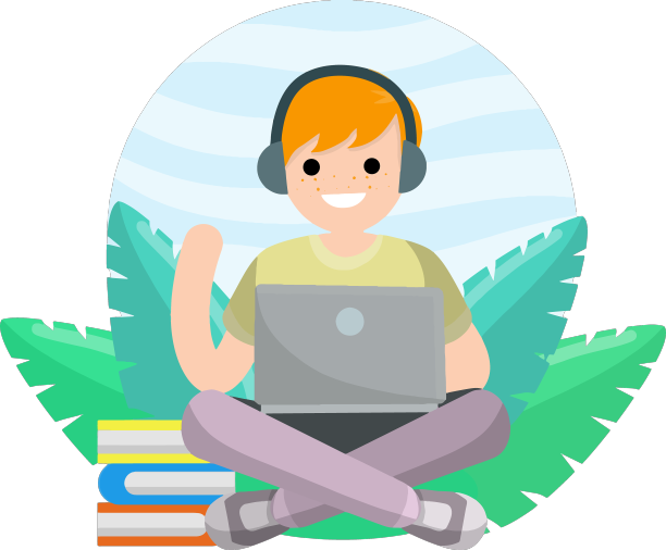 男子坐在笔记本电脑前图片下载