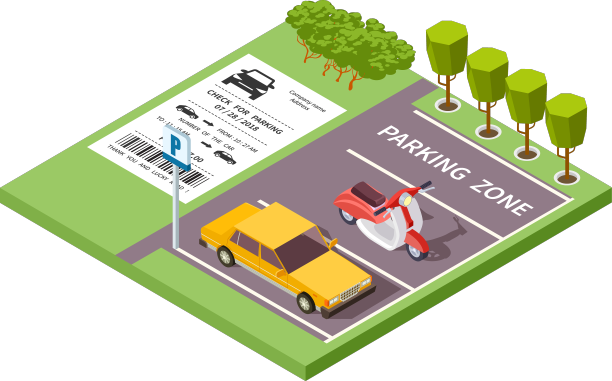 三维等距停车场图片下载