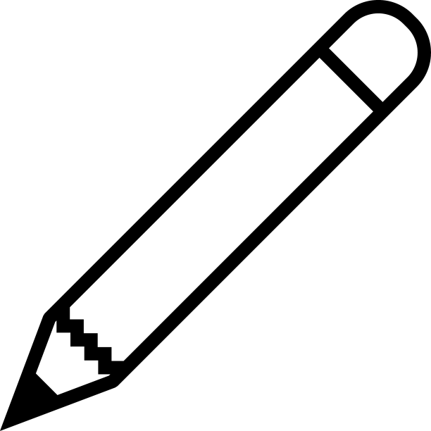 黑色铅笔线条图标图片下载
