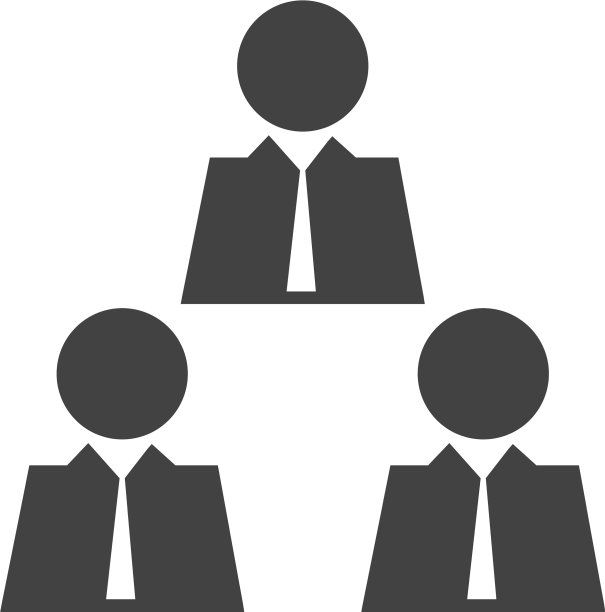 商务人士会议黑色图标图片下载